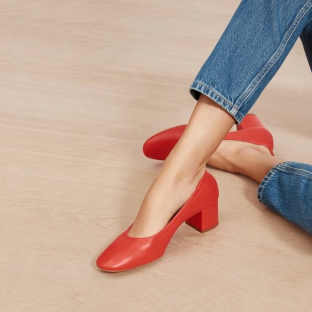 Everlane red day heels